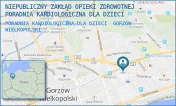 PORADNIA KARDIOLOGICZNA DLA DZIECI - NIEPUBLICZNY ZAKŁAD OPIEKI ZDROWOTNEJ PORADNIA KARDIOLOGICZNA DLA DZIECI - UL. WARSZAWSKA 6/203,  GORZÓW WIELKOPOLSKI