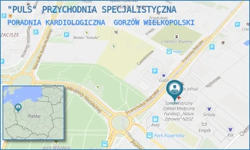 PORADNIA KARDIOLOGICZNA - "PULS" PRZYCHODNIA SPECJALISTYCZNA - UL. FRANCISZKA WALCZAKA 23E,  GORZÓW WIELKOPOLSKI