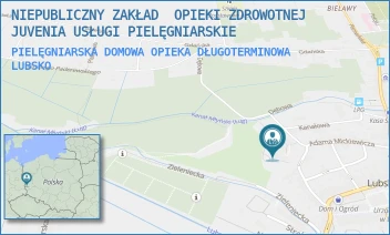 PIELĘGNIARSKA DOMOWA OPIEKA DŁUGOTERMINOWA - NIEPUBLICZNY ZAKŁAD  OPIEKI ZDROWOTNEJ JUVENIA USŁUGI PIELĘGNIARSKIE - UL. ZAMKOWA 27,  LUBSKO