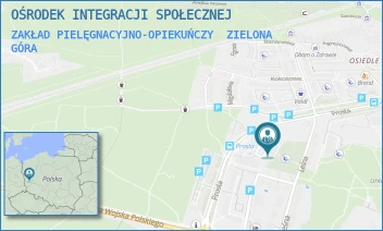 ZAKŁAD PIELĘGNACYJNO-OPIEKUŃCZY - OŚRODEK INTEGRACJI SPOŁECZNEJ - UL. PROSTA 47 A,  ZIELONA GÓRA