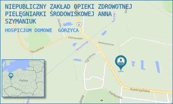 HOSPICJUM DOMOWE - NIEPUBLICZNY ZAKŁAD OPIEKI ZDROWOTNEJ PIELĘGNIARKI ŚRODOWISKOWEJ ANNA SZYMANIUK - UL. KOSTRZYŃSKA 15,  GÓRZYCA