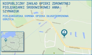 PIELĘGNIARSKA DOMOWA OPIEKA DŁUGOTERMINOWA - NIEPUBLICZNY ZAKŁAD OPIEKI ZDROWOTNEJ PIELĘGNIARKI ŚRODOWISKOWEJ ANNA SZYMANIUK - UL. KOSTRZYŃSKA 15,  GÓRZYCA