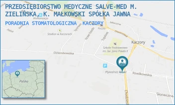 PORADNIA STOMATOLOGICZNA - PRZEDSIĘBIORSTWO MEDYCZNE SALVE-MED M. ZIELIŃSKA, K. MAŁKOWSKI SPÓŁKA JAWNA - CHODZIESKA 6 A,  KACZORY