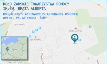 HOSPICJUM STACJONARNE/STACJONARNY OŚRODEK OPIEKI PALIATYWNEJ - KOŁO ŻARSKIE TOWARZYSTWA POMOCY IM.ŚW. BRATA ALBERTA - UL. PSZENNA 2,  ŻARY