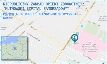 PORADNIA CHIRURGII URAZOWO-ORTOPEDYCZNEJ - NIEPUBLICZNY ZAKŁAD OPIEKI ZDROWOTNEJ "KUTNOWSKI SZPITAL SAMORZĄDOWY" - UL. KOŚCIUSZKI 52,  KUTNO