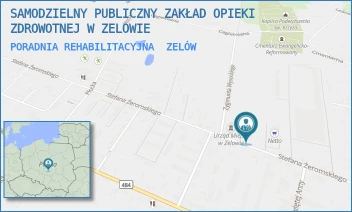 PORADNIA REHABILITACYJNA - SAMODZIELNY PUBLICZNY ZAKŁAD OPIEKI ZDROWOTNEJ W ZELOWIE - UL. STEFANA ŻEROMSKIEGO 21,  ZELÓW