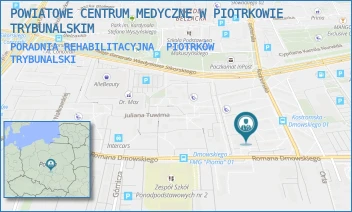 PORADNIA REHABILITACYJNA - POWIATOWE CENTRUM MEDYCZNE W PIOTRKOWIE TRYBUNALSKIM - UL. ROMANA DMOWSKIEGO 47,  PIOTRKÓW TRYBUNALSKI