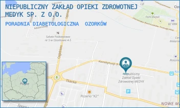 PORADNIA DIABETOLOGICZNA - NIEPUBLICZNY ZAKŁAD OPIEKI ZDROWOTNEJ MEDYK SP. Z O.O. - UL. KONSTYTUCJI 3-GO MAJA 12/14,  OZORKÓW