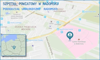 PODODDZIAŁ UROLOGICZNY - SZPITAL POWIATOWY W RADOMSKU - UL. JAGIELLOŃSKA 36,  RADOMSKO