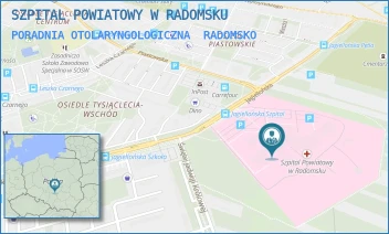 PORADNIA OTOLARYNGOLOGICZNA - SZPITAL POWIATOWY W RADOMSKU - UL. JAGIELLOŃSKA 36,  RADOMSKO