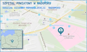 ODDZIAŁ DZIENNY REHABILITACJI - SZPITAL POWIATOWY W RADOMSKU - UL. JAGIELLOŃSKA 36,  RADOMSKO