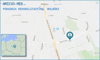 PORADNIA REHABILITACYJNA - AMICUS-MED - UL. SPORTOWA 32/34,  WOLBÓRZ