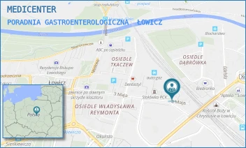 PORADNIA GASTROENTEROLOGICZNA - MEDICENTER - UL. 3 MAJA 15,  ŁOWICZ