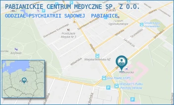 ODDZIAŁ PSYCHIATRII SĄDOWEJ - PABIANICKIE CENTRUM MEDYCZNE SP. Z O.O. - UL. JANA PAWŁA II 68,  PABIANICE