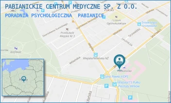 PORADNIA PSYCHOLOGICZNA - PABIANICKIE CENTRUM MEDYCZNE SP. Z O.O. - UL. JANA PAWŁA II 68,  PABIANICE