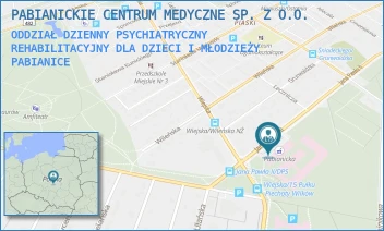 ODDZIAŁ DZIENNY PSYCHIATRYCZNY REHABILITACYJNY DLA DZIECI I MŁODZIEŻY - PABIANICKIE CENTRUM MEDYCZNE SP. Z O.O. - UL. JANA PAWŁA II 68,  PABIANICE