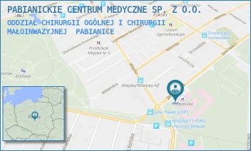 ODDZIAŁ CHIRURGII OGÓLNEJ I CHIRURGII MAŁOINWAZYJNEJ - PABIANICKIE CENTRUM MEDYCZNE SP. Z O.O. - UL. JANA PAWŁA II 68,  PABIANICE