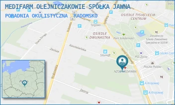 PORADNIA OKULISTYCZNA - MEDIFARM OLEJNICZAKOWIE SPÓŁKA JAWNA - UL. ARMII KRAJOWEJ 32,  RADOMSKO