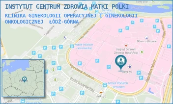 KLINIKA GINEKOLOGII OPERACYJNEJ I GINEKOLOGII ONKOLOGICZNEJ - INSTYTUT CENTRUM ZDROWIA MATKI POLKI - UL. RZGOWSKA 281/289,  ŁÓDŹ-GÓRNA