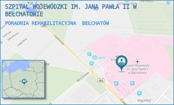 PORADNIA REHABILITACYJNA - SZPITAL WOJEWÓDZKI IM. JANA PAWŁA II W BEŁCHATOWIE - CZAPLINIECKA 123,  BEŁCHATÓW