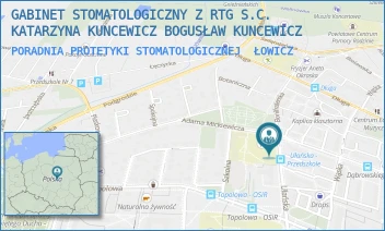 PORADNIA PROTETYKI STOMATOLOGICZNEJ - GABINET STOMATOLOGICZNY Z RTG S.C. KATARZYNA KUNCEWICZ BOGUSŁAW KUNCEWICZ - UL. UŁAŃSKA 2,  ŁOWICZ