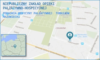 PORADNIA MEDYCYNY PALIATYWNEJ - NIEPUBLICZNY ZAKŁAD OPIEKI PALIATYWNO-HOSPICYJNEJ - UL. CEKANOWSKA 5,  TOMASZÓW MAZOWIECKI
