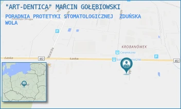 PORADNIA PROTETYKI STOMATOLOGICZNEJ - "ART-DENTICA" MARCIN GOŁĘBIOWSKI - UL. ŁASKA 1/1,  ZDUŃSKA WOLA