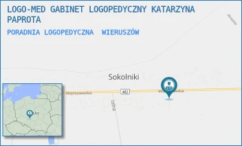 PORADNIA LOGOPEDYCZNA - LOGO-MED GABINET LOGOPEDYCZNY KATARZYNA PAPROTA - UL. WARSZAWSKA 104,  WIERUSZÓW