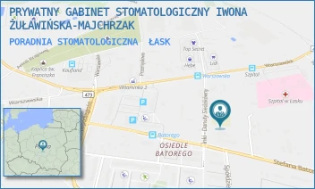 PORADNIA STOMATOLOGICZNA - PRYWATNY GABINET STOMATOLOGICZNY IWONA ŻUŁAWIŃSKA-MAJCHRZAK - UL. INKI - DANUTY SIEDZIKÓWNY 1,  ŁASK