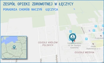 PORADNIA CHORÓB NACZYŃ - ZESPÓŁ OPIEKI ZDROWOTNEJ W ŁĘCZYCY - UL. ZACHODNIA 6,  ŁĘCZYCA