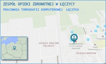 PRACOWNIA TOMOGRAFII KOMPUTEROWEJ - ZESPÓŁ OPIEKI ZDROWOTNEJ W ŁĘCZYCY - UL. ZACHODNIA 6,  ŁĘCZYCA