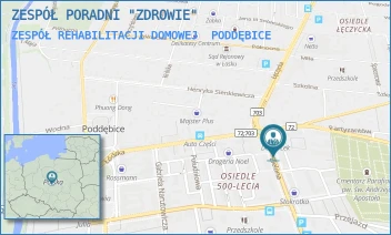 ZESPÓŁ REHABILITACJI DOMOWEJ - ZESPÓŁ PORADNI "ZDROWIE" - ZIELONA 2A,  PODDĘBICE
