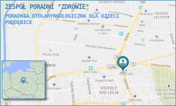 PORADNIA OTOLARYNGOLOGICZNA DLA DZIECI - ZESPÓŁ PORADNI "ZDROWIE" - UL. ZIELONA 2A,  PODDĘBICE