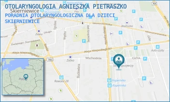 PORADNIA OTOLARYNGOLOGICZNA DLA DZIECI - OTOLARYNGOLOGIA AGNIESZKA PIETRASZKO - UL. MIKOŁAJA KOPERNIKA 9A,  SKIERNIEWICE