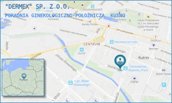 PORADNIA GINEKOLOGICZNO-POŁOŻNICZA - "DERMEX" SP. Z O.O. - UL. HENRYKA SIENKIEWICZA 16,  KUTNO