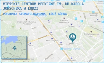 PORADNIA STOMATOLOGICZNA - MIEJSKIE CENTRUM MEDYCZNE IM. DR.KAROLA JONSCHERA W ŁODZI - UL. LECZNICZA 6,  ŁÓDŹ-GÓRNA