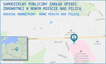 ODDZIAŁ WEWNĘTRZNY - SAMODZIELNY PUBLICZNY ZAKŁAD OPIEKI ZDROWOTNEJ W NOWYM MIEŚCIE NAD PILICĄ - TOMASZOWSKA 43,  NOWE MIASTO NAD PILICĄ