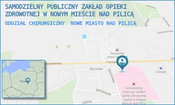 ODDZIAŁ CHIRURGICZNY - SAMODZIELNY PUBLICZNY ZAKŁAD OPIEKI ZDROWOTNEJ W NOWYM MIEŚCIE NAD PILICĄ - TOMASZOWSKA 43,  NOWE MIASTO NAD PILICĄ