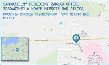 PORADNIA ZDROWIA PSYCHICZNEGO - SAMODZIELNY PUBLICZNY ZAKŁAD OPIEKI ZDROWOTNEJ W NOWYM MIEŚCIE NAD PILICĄ - SPACEROWA 1,  NOWE MIASTO NAD PILICĄ