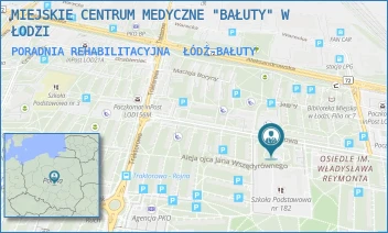 PORADNIA REHABILITACYJNA - MIEJSKIE CENTRUM MEDYCZNE "BAŁUTY" W ŁODZI - UL. ŁANOWA 18,  ŁÓDŹ-BAŁUTY