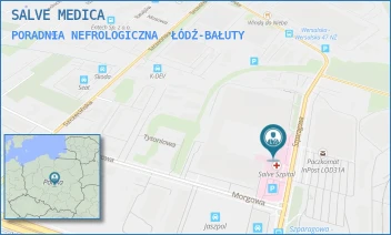 PORADNIA NEFROLOGICZNA - SALVE MEDICA - UL. SZPARAGOWA 10,  ŁÓDŹ-BAŁUTY