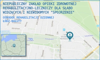 OŚRODEK REHABILITACJI DZIENNEJ - NIEPUBLICZNY ZAKŁAD OPIEKI ZDROWOTNEJ REHABILITACYJNO-LECZNICZY DLA SŁABO WIDZĄCYCH I NIEWIDOMYCH "SPOJRZENIE" - DZIEWANNY 24,  ŁÓDŹ-BAŁUTY