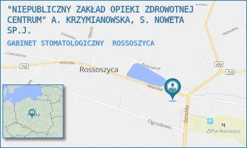 GABINET STOMATOLOGICZNY - "NIEPUBLICZNY ZAKŁAD OPIEKI ZDROWOTNEJ CENTRUM" A. KRZYMIANOWSKA, S. NOWETA SP.J. - UL. WARCKA 3,  ROSSOSZYCA