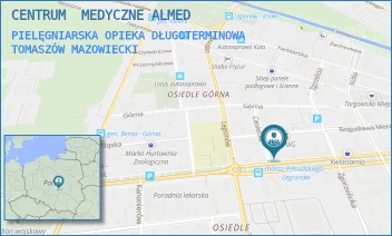 PIELĘGNIARSKA OPIEKA DŁUGOTERMINOWA - CENTRUM  MEDYCZNE ALMED - UL. ALEJA MARSZAŁKA JÓZEFA PIŁSUDSKIEGO 32,  TOMASZÓW MAZOWIECKI
