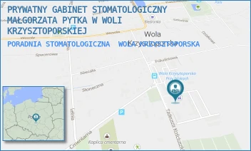 PORADNIA STOMATOLOGICZNA - PRYWATNY GABINET STOMATOLOGICZNY MAŁGORZATA PYTKA W WOLI KRZYSZTOPORSKIEJ - UL. UL.KOŚCIUSZKI 19/3 [BRAK],  WOLA KRZYSZTOPORSKA