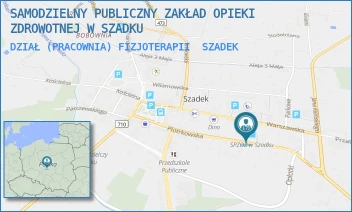 DZIAŁ (PRACOWNIA) FIZJOTERAPII - SAMODZIELNY PUBLICZNY ZAKŁAD OPIEKI ZDROWOTNEJ W SZADKU - UL. PIOTRKOWSKA 25,  SZADEK
