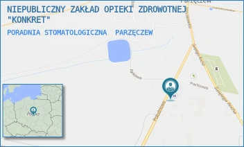 PORADNIA STOMATOLOGICZNA - NIEPUBLICZNY ZAKŁAD OPIEKI ZDROWOTNEJ "KONKRET" - UL. POŁUDNIOWA 1A,  PARZĘCZEW