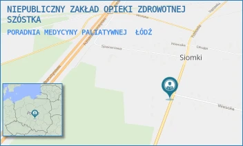 PORADNIA MEDYCYNY PALIATYWNEJ - NIEPUBLICZNY ZAKŁAD OPIEKI ZDROWOTNEJ SZÓSTKA - UL. PIOTRKOWSKA 6U/3,  ŁÓDŹ