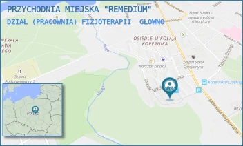DZIAŁ (PRACOWNIA) FIZJOTERAPII - PRZYCHODNIA MIEJSKA "REMEDIUM" - OS. KOPERNIKA 19,  GŁOWNO
