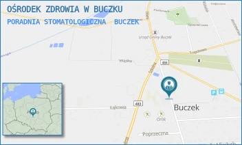 PORADNIA STOMATOLOGICZNA - OŚRODEK ZDROWIA W BUCZKU - UL. PROSTA 3,  BUCZEK